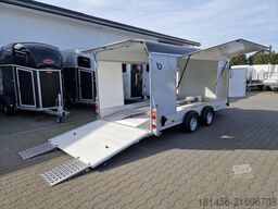 Debon Roadster 1000 enclosed Car Transport Trailer 3500kg 100km/h Pullman Soft Fahrwerk