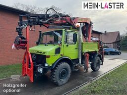 UNIMOG U 1650 PK 10500 Kran 15 m max. 3,9 t Seilwinde