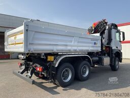 MERCEDES-BENZ AROCS 3351 AK 6X6  3-S-KIPPER BORDMATIK,  PALFINGERKRAN, NEU, MIETKAUF MGL