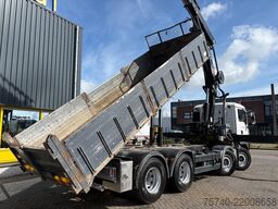 MAN TGA + HIAB 322 E-7 HIPRO + TIPPER + 8X4 + REMOTE