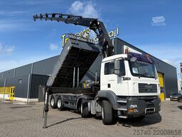 MAN TGA + HIAB 322 E-7 HIPRO + TIPPER + 8X4 + REMOTE