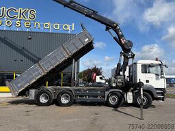 MAN TGA + HIAB 322 E-7 HIPRO + TIPPER + 8X4 + REMOTE