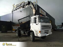 DAF 1900 + hiab 190 5x EXT + 3side tipper + 4x4 + W...