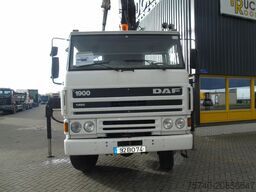 DAF 1900 + hiab 190 5x EXT + 3side tipper + 4x4 + W...