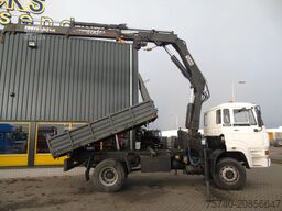 DAF 1900 + hiab 190 5x EXT + 3side tipper + 4x4 + W...