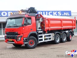 Volvo FM-X 420 Kipper 8x4 + Kraan H.M.F 1943Z2