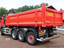 Volvo FM-X 420 Kipper 8x4 + Kraan H.M.F 1943Z2