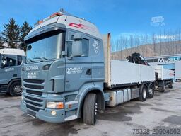SCANIA R420 6X2 Lift/gelenkt Pritsche Kran Hiab 211-5