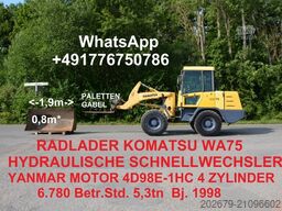 KOMATSU WA75 4x4 ALLRAD  HYDR. SCHNELLWECHSLER PALETTENG