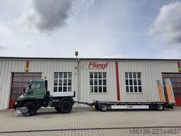 Fliegl Tiefladeanhänger mit gerader Plattform