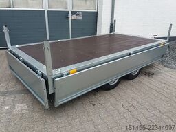 Neptun 2000kg Tandem Pritsche 320x168x40cm Stahlwände direkt und günstig
