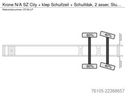 Krone N/A SZ City + klep Schuifzeil + Schuifdak, 2 as...