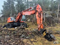 Fiat-Kobelco E175W wheeled excavator – Rototilt – 2 buckets – G