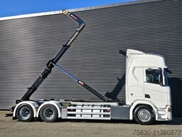 Scania R580 V8 6x2 / HOOKLIFT / HAAKARM / ABROLKIPPER