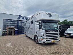 Scania P94 Roelofsen 5paards paardenvrachtwagen met li...