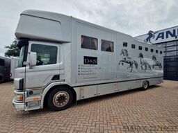 Scania P94 Roelofsen 5paards paardenvrachtwagen met li...