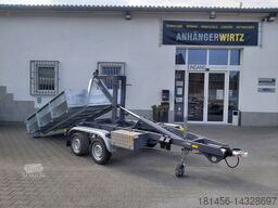 Vezeko KONOS Muldenkipper und Hakenlift Container Anhänger 3500kg mit Mulde direkt verfügbar