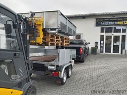 Vezeko KONOS Muldenkipper und Hakenlift Container Anhänger 3500kg mit Mulde direkt verfügbar