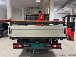 Iveco 35S18 flatbed truck with crane – 2 sets of tires –