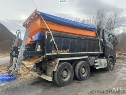 Volvo FH540 plow rigged 6x4 tipper truck w/ planer blade