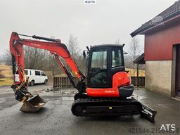 Kubota KX057-4 tracked excavator w/ tiltrotator – 3 bucke