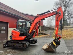 Kubota KX057-4 tracked excavator w/ tiltrotator – 3 bucke