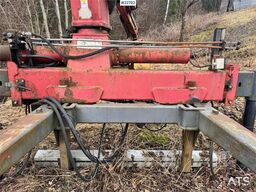 HMF 1150 crane with grab.