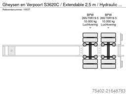 Gheysen en Verpoort S3620C / Extendable 2,5 m / Hydraulic Ramps / 3...