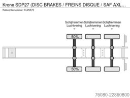 Krone SDP27 (DISC BRAKES / FREINS DISQUE / SAF AXLES)