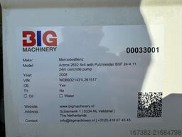 Mercedes-Benz Actros 2632 6x4 with Putzmeister BSF 24-4 11 24...
