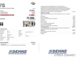 CARADO T 135 Fiat 20 Jahre, ACC, LED, Solar, 10Display