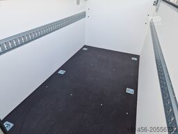 trailershop Kofferanhänger mit Deckel 245x130x140cm 750kg 100kmH 205cm hoch