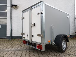 Other kompakter Koffer grauweiß Gesamthöhe 185cm 750kg mit Stützrad Stützen Zurrsystem 100km/H