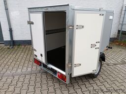 Other kompakter Koffer grauweiß Gesamthöhe 185cm 750kg mit Stützrad Stützen Zurrsystem 100km/H