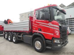 SCANIA R 580,8X4,KIPPER,BORDMATIC,PALFINGER PK 19.001