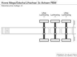 Krone Mega/Edscha/Liftachse/ 3x Achsen PBW