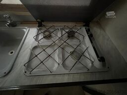 HOBBY 580 Wohnwagen Festbett + Rundsitzgruppe