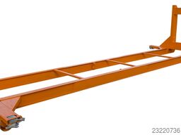 A1 Container Twist-Lock-Unterrahmen für 20 Fuß Container - RAL 2011 Tieforange - Abrollcontainer