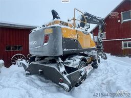 Volvo EW160D wheeled excavator with elevating cab and so