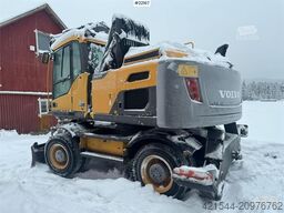 Volvo EW160D wheeled excavator with elevating cab and so