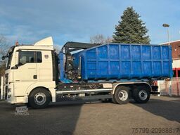 MAN 26.480 TGX Wechselsystem Abroller+Kran+Container