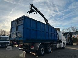 MAN 26.480 TGX Wechselsystem Abroller+Kran+Container