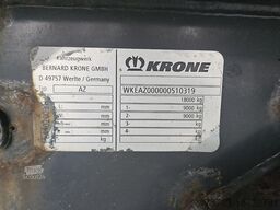 Krone Wechselbrücken Anhänger Plane Spriegel Interne Nr. 0319