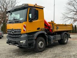 MERCEDES-BENZ AROCS 1843 4x2 Kipper Kran Palfinger PK12.501