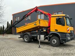 MERCEDES-BENZ AROCS 1843 4x2 Kipper Kran Palfinger PK12.501