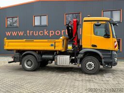 MERCEDES-BENZ AROCS 1843 4x2 Kipper Kran Palfinger PK12.501