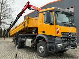MERCEDES-BENZ AROCS 1843 4x2 Kipper Kran Palfinger PK12.501