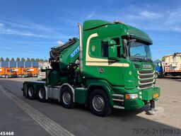 Scania R 490 8x4 Euro 6 Effer 140 Tonmeter laadkraan +...