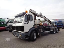 Mercedes-Benz SK 2433 Semi-Auto + PTO + Serie 14 Crane + 3 pe...