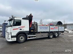Volvo FM450 Crane Truck w/ 21 t/m HMF crane and Lift. 19